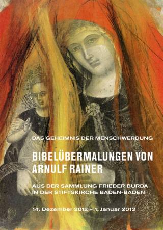 Bibelübermalungen von Arnulf Rainer in der Stiftskirche Baden-Baden - Plakat
